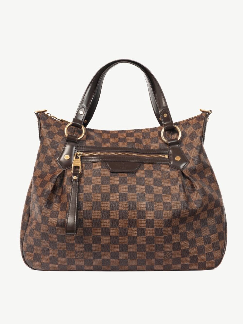Louis Vuitton Evora MM Damier Ebene Coated Canvas Handbag